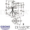 Grohe Eurodisc Cosmopolitan Single-Lever Sink Mixer Dimensions